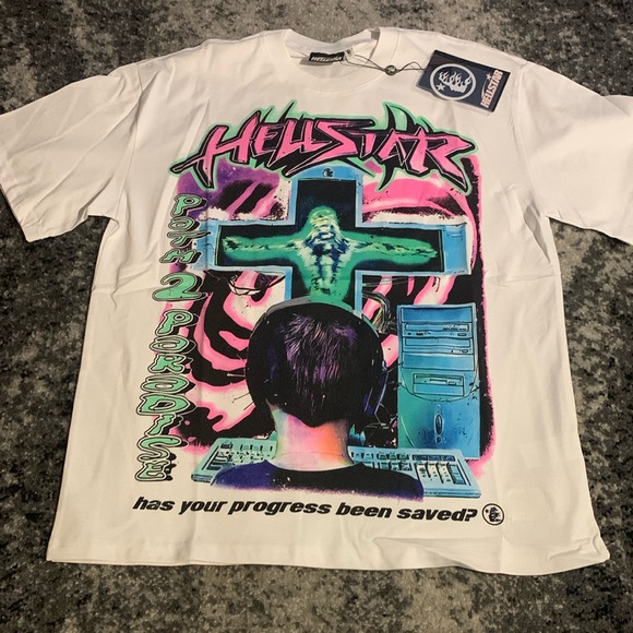 Hellstar Other - Hellstar Online Progress White T-Shirt Men’s Size Large